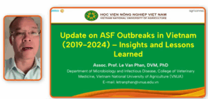 Screenshot of online webinar featuring Dr Le Van Phan